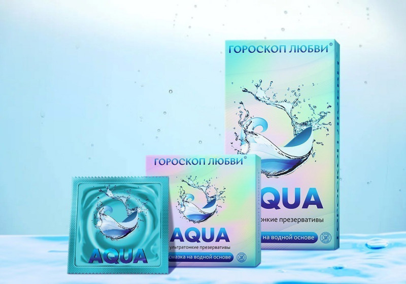 ПРЕЗЕРВАТИВЫ ГОРОСКОП ЛЮБВИ АКВА, 12 штук 0138